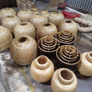 Eco Friendly Bamboo Made Ceiling Hanging Lamp Shade