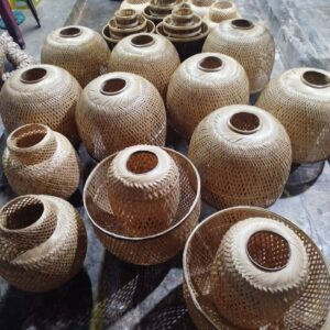 Handcrafted Bamboo Hanging Pendant Lamp Shade