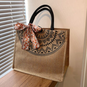 Eco-Friendly Jute Fashion Bag | Stylish Handmade Natural Designer Tote Bag